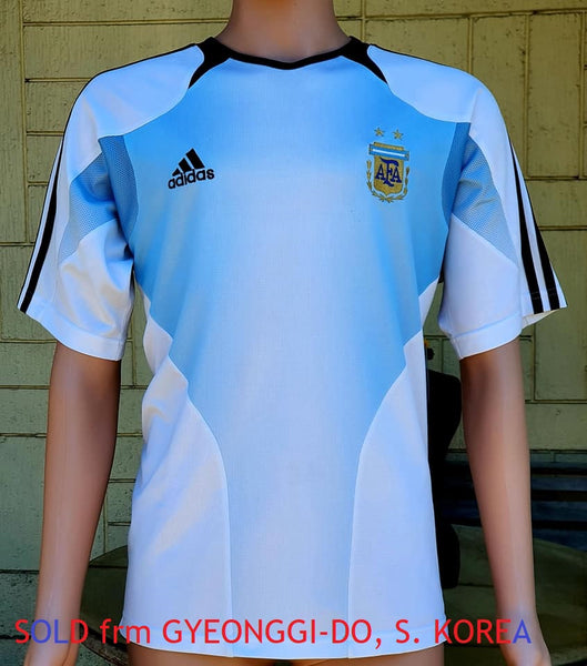 ARGENTINA 2003-2004 COPA AMERICA FINAL TRAINING ADIDAS JERSEY SHIRT CAMISETA MEDIUM SIZE 40/42 SOLD