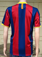 SPANISH LA LIGA BARCELONA FC 2010-2011 TREBLE TITLE CHAMPION HOME JERSEY NIKE SHIRT CAMISETA MEDIUM #  376896-105