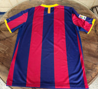 SPANISH LA LIGA BARCELONA FC 2010-2011 TREBLE TITLE CHAMPION HOME JERSEY NIKE SHIRT CAMISETA MEDIUM #  376896-105