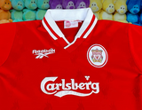 ENGLISH PREMIER LIVERPOOL FC 1996-1997 UEFA-CUP WINNERS CUP SEMI FINAL HOME REEBOK JERSEY SHIRT SIZE 30/32