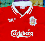 ENGLISH PREMIER LIVERPOOL FC 1996-1997 UEFA-CUP WINNERS CUP SEMI FINAL HOME REEBOK JERSEY SHIRT SIZE 30/32