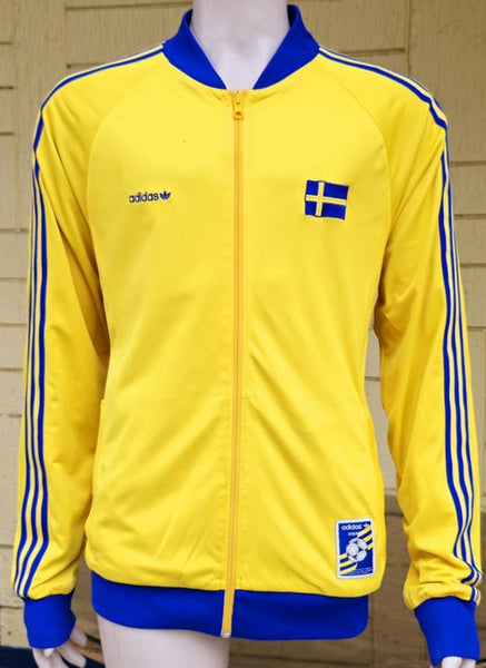 SWEDEN 2008 EURO ADIDAS DOUBLE SIDED REVERSIBLE TRACK TOP JACKET L # 368904