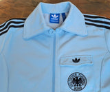 WEST GERMANY 1974 WORLD CUP RETRO BECKENBAUER ADIDAS TRACK TOP BLUE JACKET M # F77309