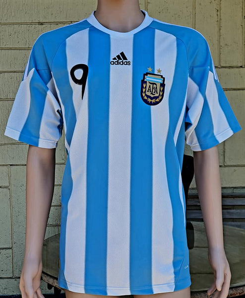 Argentina No9 Higuain Away Long Sleeves Soccer Country Jersey