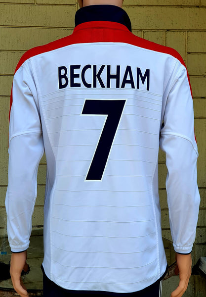 超激得格安EURO2004イングランド(H)#7 ベッカム BECKHAM 半袖 ユーロ04 スイス戦仕様 正規 M レプリカ、オーセンティック