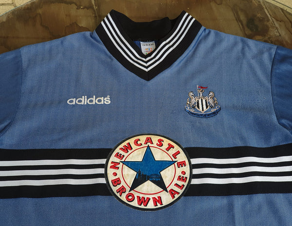 Vintage Adidas Newcastle United Away Football Jersey Shirt 1997
